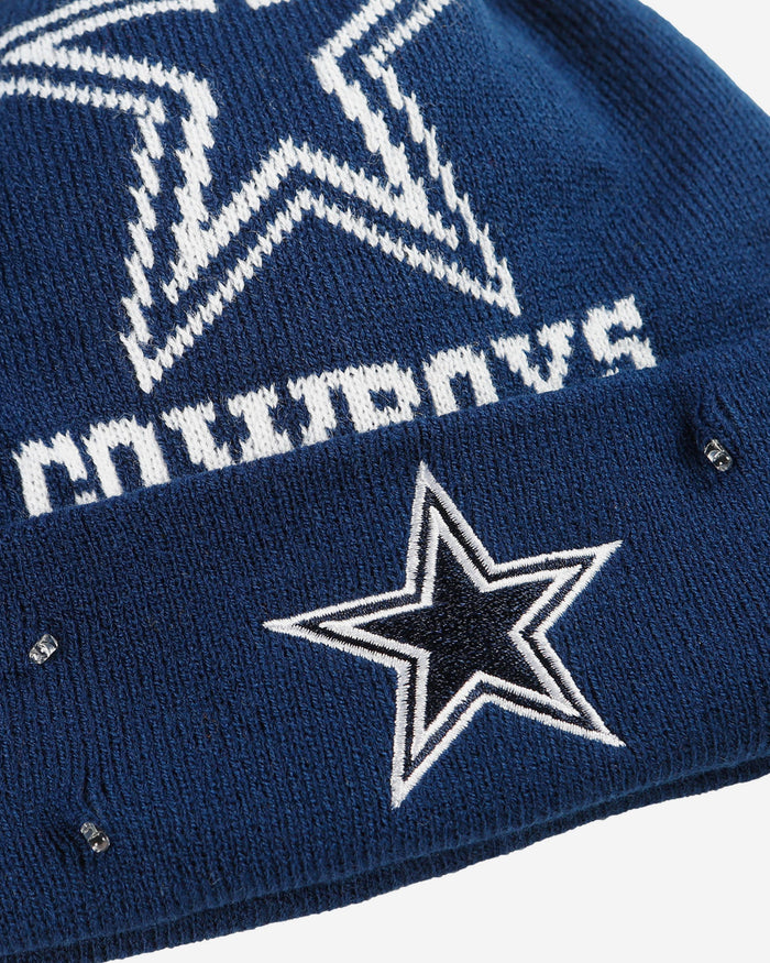 Dallas Cowboys Cropped Logo Light Up Knit Beanie FOCO - FOCO.com