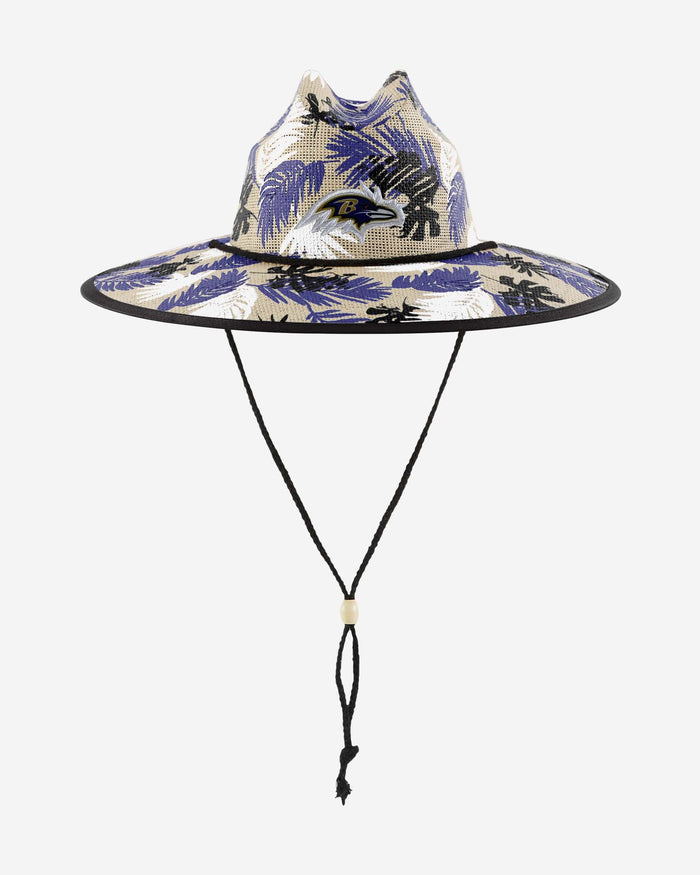 Baltimore Ravens Floral Printed Straw Hat FOCO - FOCO.com