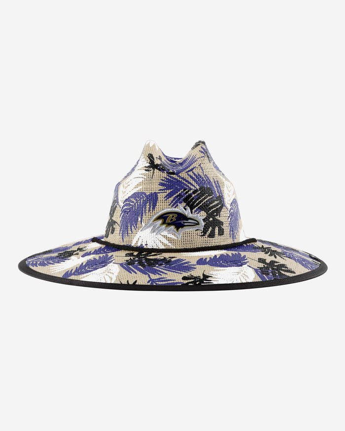 Baltimore Ravens Floral Printed Straw Hat FOCO - FOCO.com