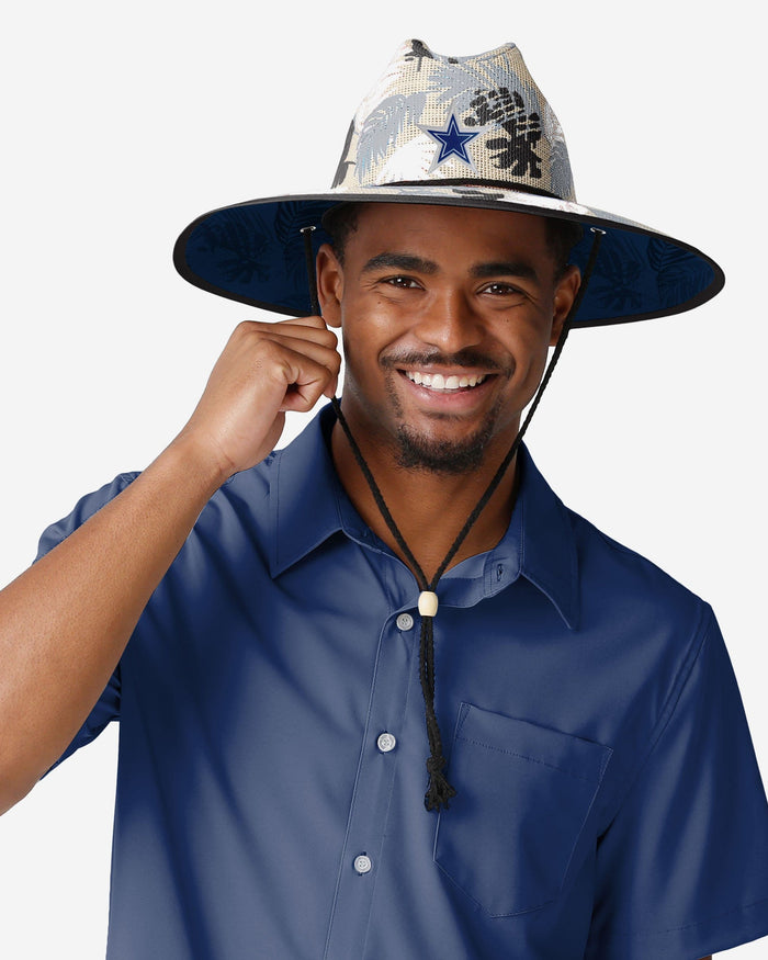 Dallas Cowboys Floral Printed Straw Hat FOCO - FOCO.com