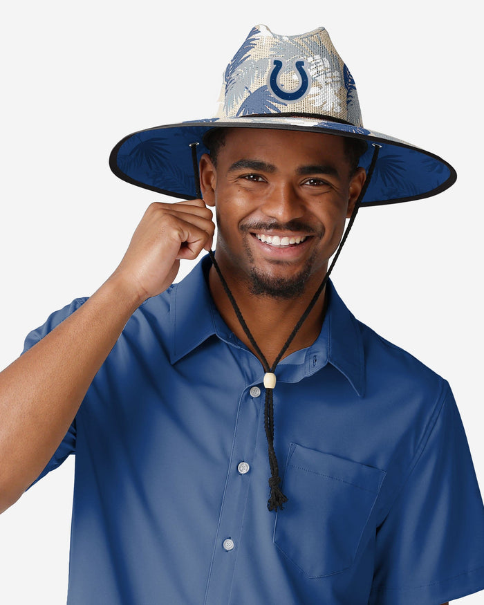 Indianapolis Colts Floral Printed Straw Hat FOCO - FOCO.com