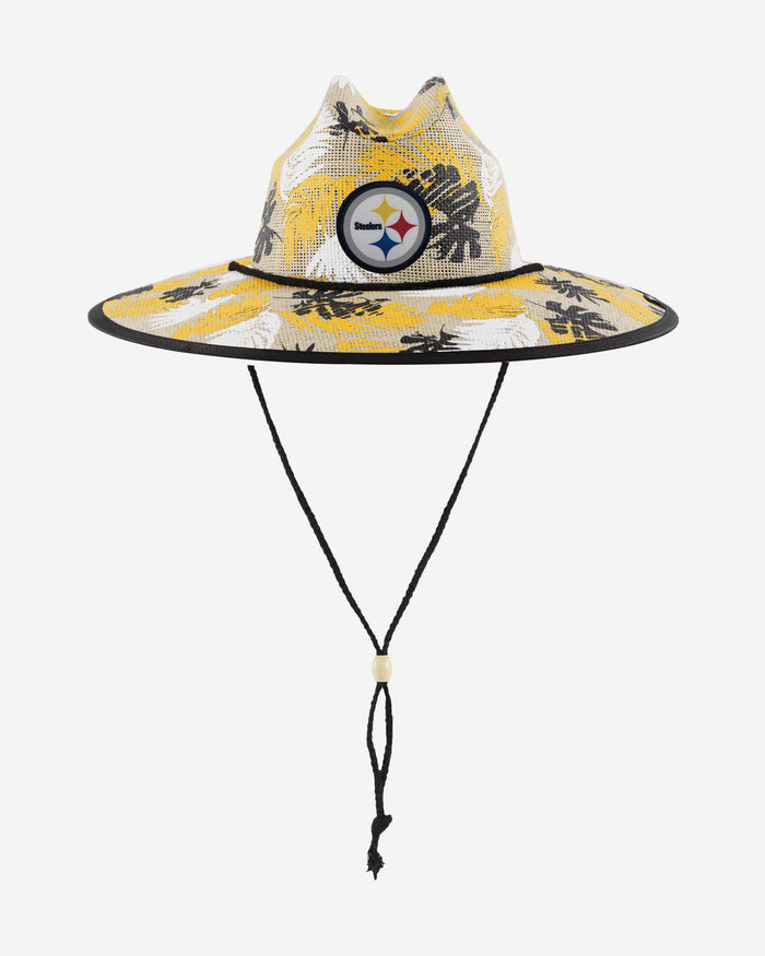 Pittsburgh Steelers Floral Printed Straw Hat FOCO - FOCO.com