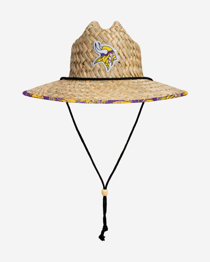 Minnesota Vikings Floral Straw Hat FOCO - FOCO.com