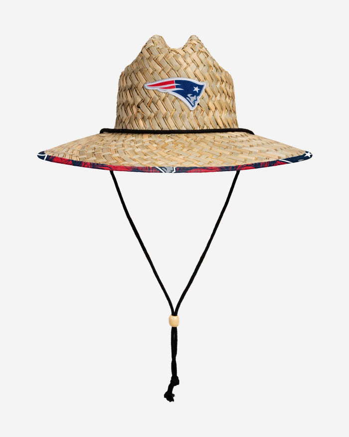 New England Patriots Floral Straw Hat FOCO - FOCO.com