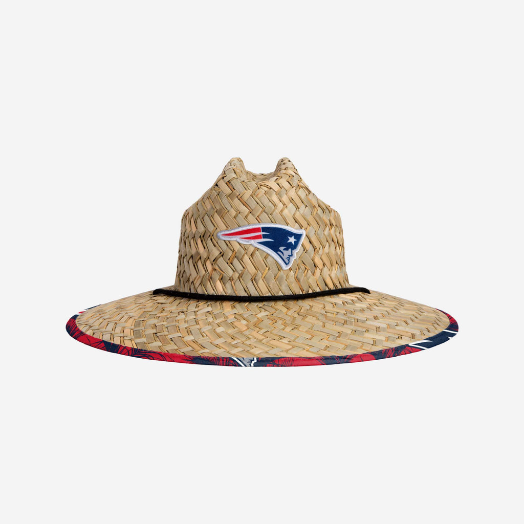 New England Patriots Floral Straw Hat FOCO - FOCO.com