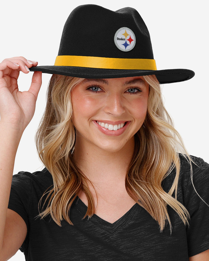 Pittsburgh Steelers Team Color Fedora FOCO - FOCO.com