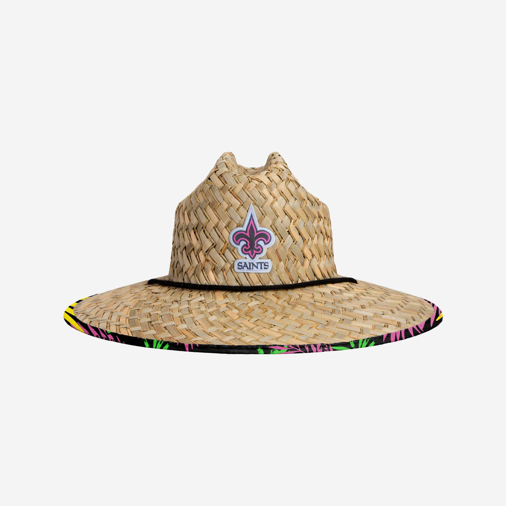 New Orleans Saints Highlights Straw Hat FOCO - FOCO.com