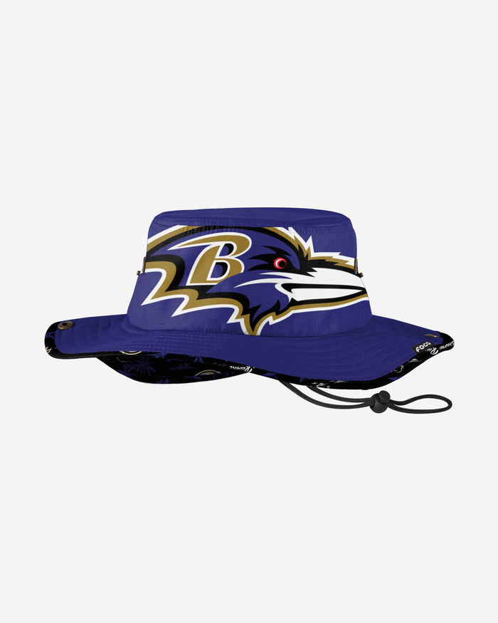 Baltimore Ravens Cropped Big Logo Hybrid Boonie Hat FOCO - FOCO.com