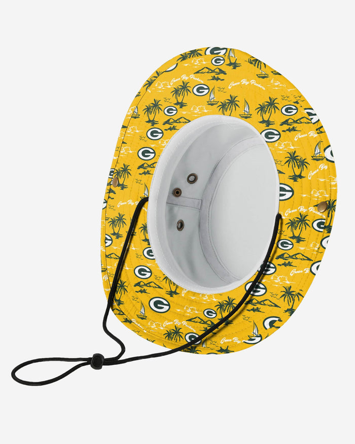 Green Bay Packers Cropped Big Logo Hybrid Boonie Hat FOCO - FOCO.com