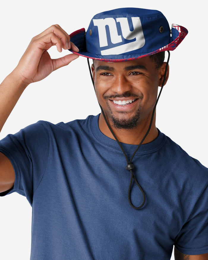 New York Giants Cropped Big Logo Hybrid Boonie Hat FOCO - FOCO.com