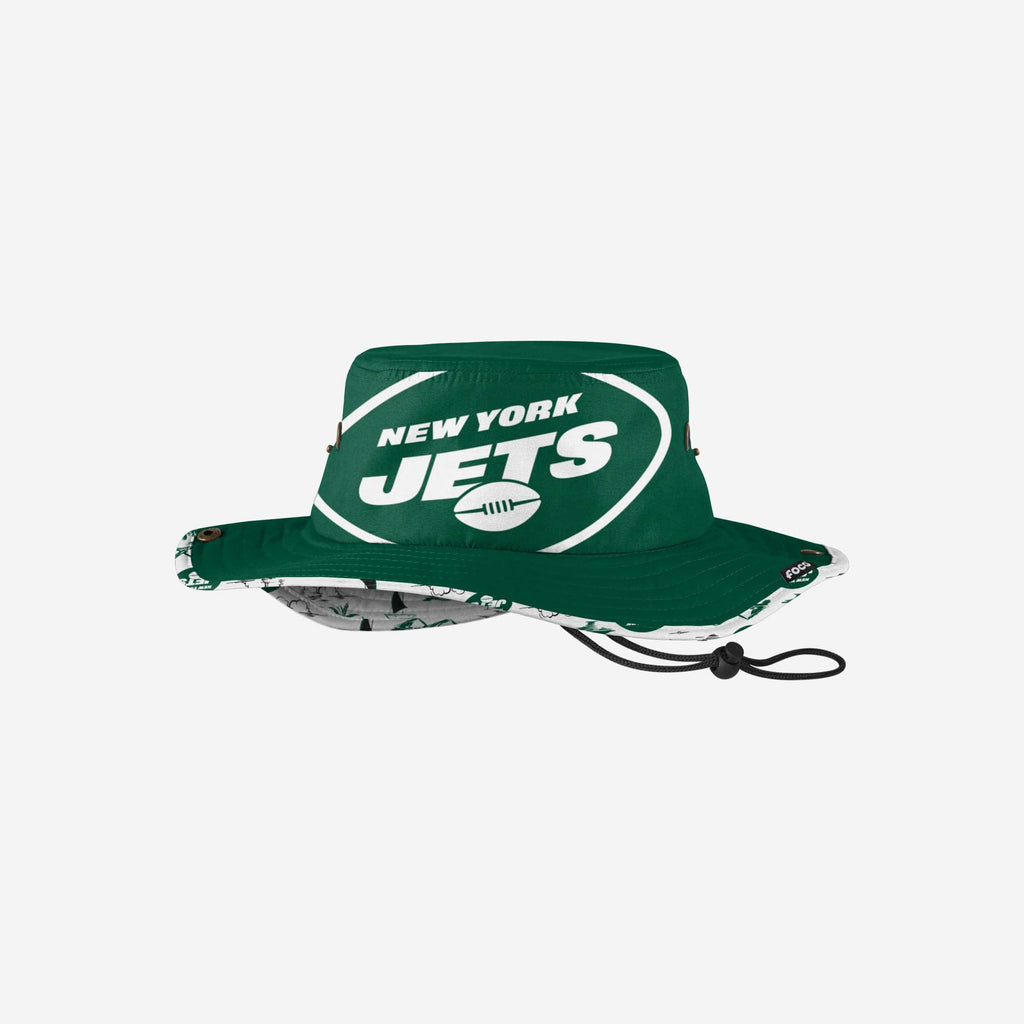 New York Jets Cropped Big Logo Hybrid Boonie Hat FOCO - FOCO.com