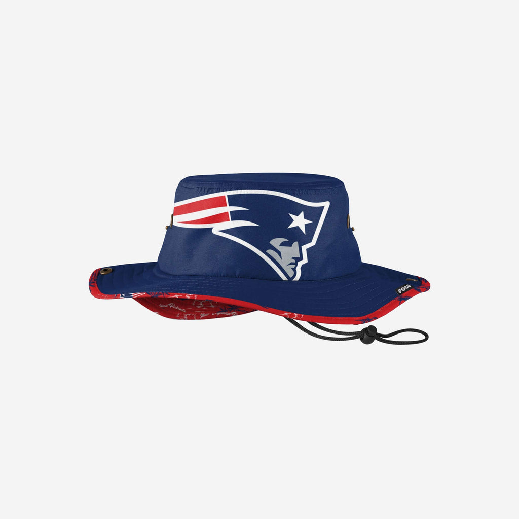 New England Patriots Cropped Big Logo Hybrid Boonie Hat FOCO - FOCO.com