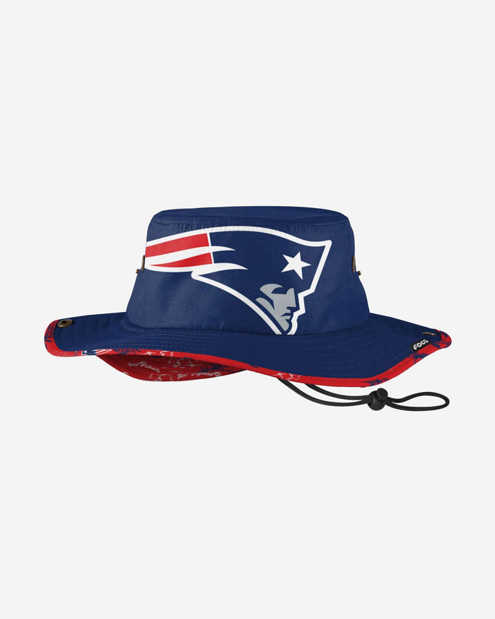 New England Patriots Cropped Big Logo Hybrid Boonie Hat FOCO - FOCO.com