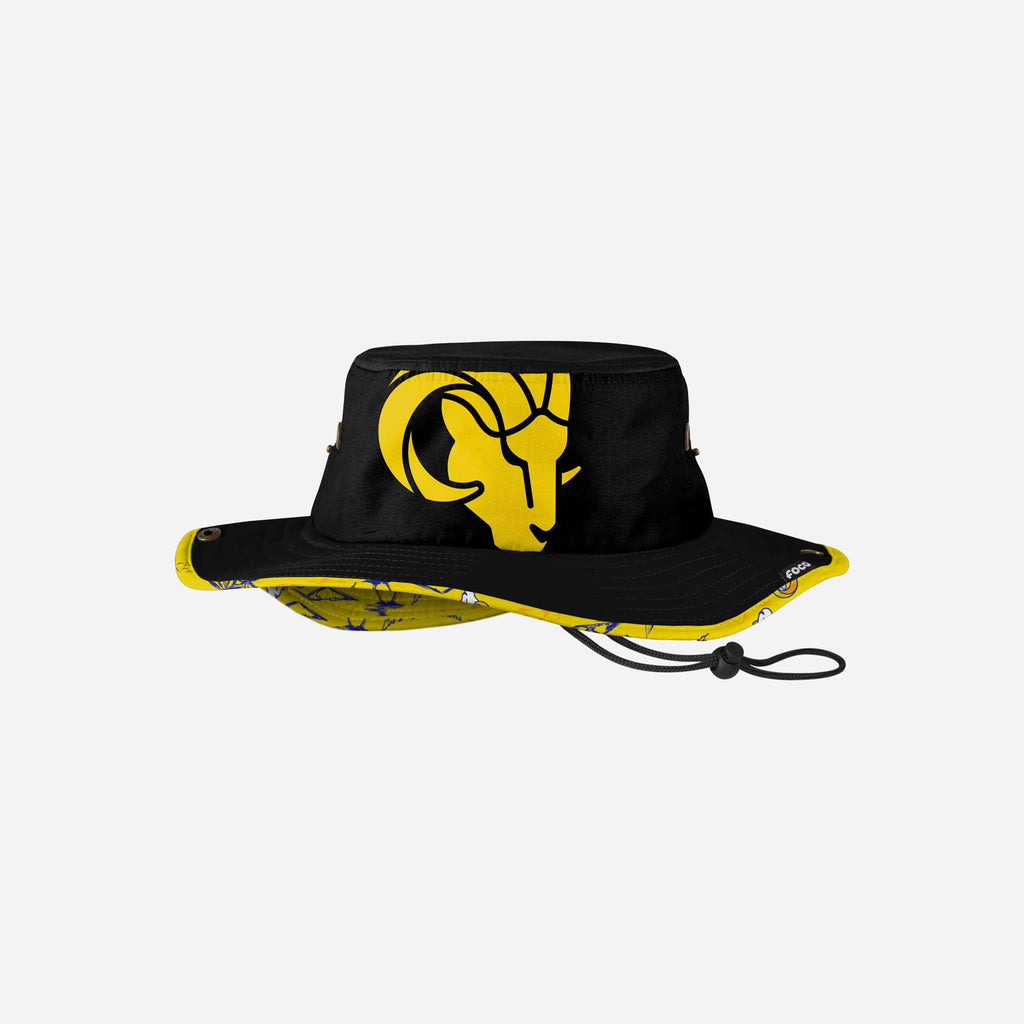 Los Angeles Rams Cropped Big Logo Hybrid Boonie Hat FOCO - FOCO.com