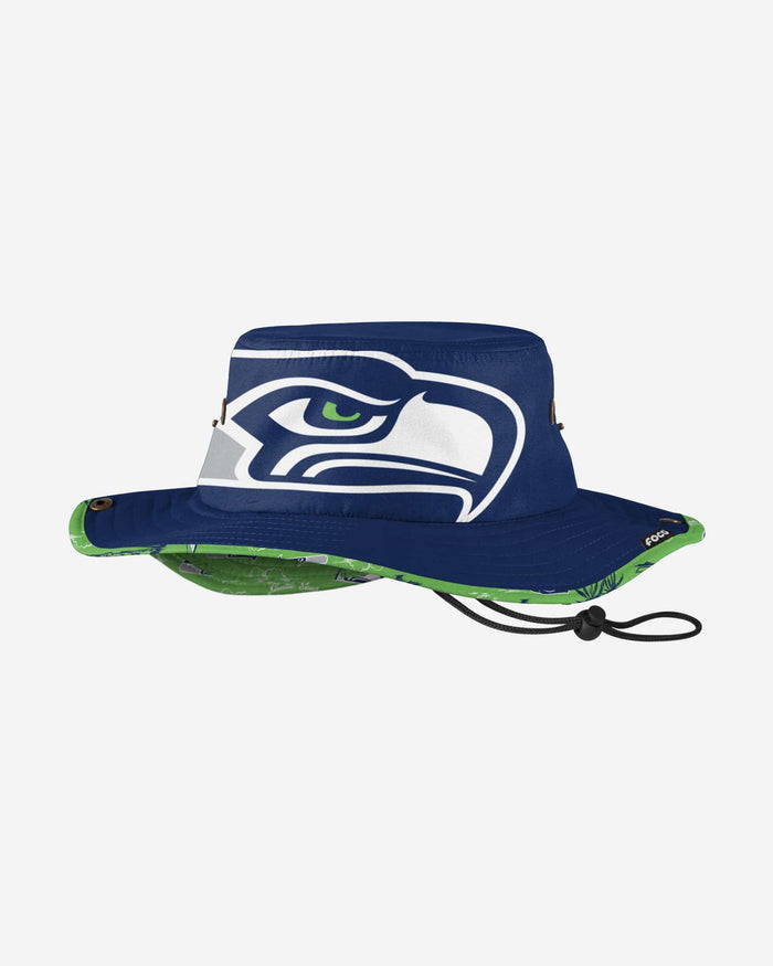 Seattle Seahawks Cropped Big Logo Hybrid Boonie Hat FOCO - FOCO.com