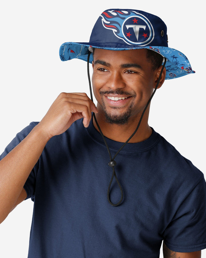 Tennessee Titans Cropped Big Logo Hybrid Boonie Hat FOCO - FOCO.com