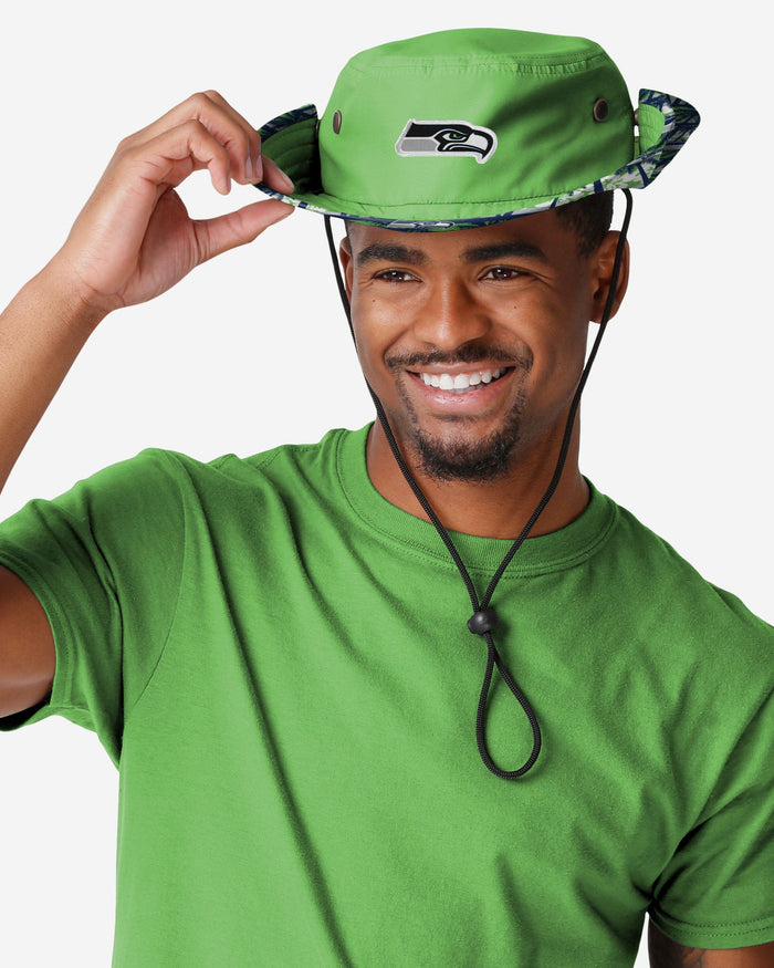 Seattle Seahawks Solid Hybrid Boonie Hat FOCO - FOCO.com