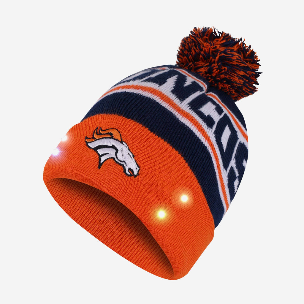 Denver Broncos Snow Stealer Light Up Beanie FOCO - FOCO.com