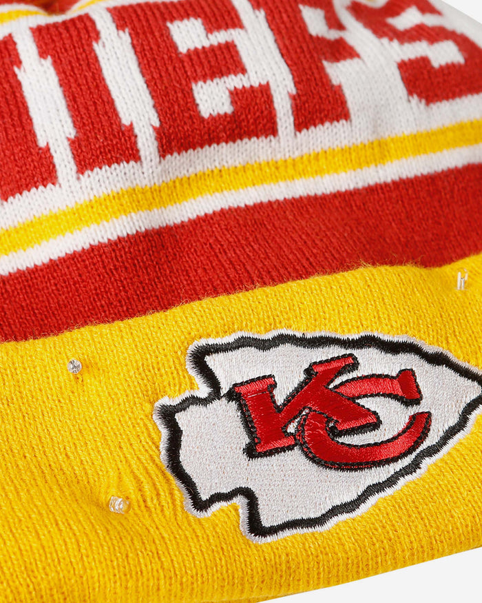 Kansas City Chiefs Snow Stealer Light Up Beanie FOCO - FOCO.com