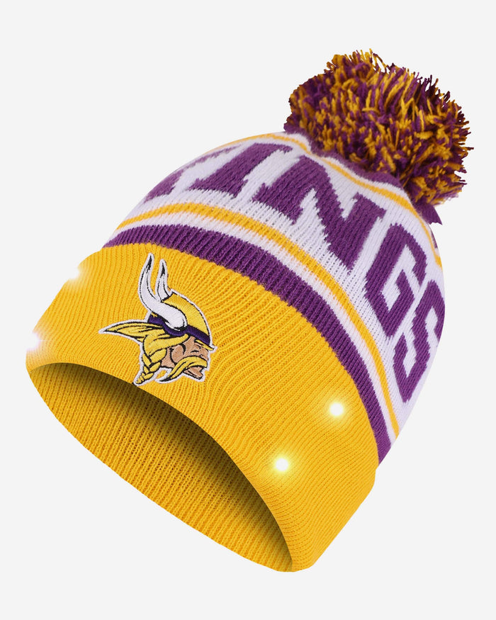 Minnesota Vikings Snow Stealer Light Up Beanie FOCO - FOCO.com