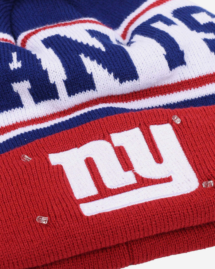 New York Giants Snow Stealer Light Up Beanie FOCO - FOCO.com