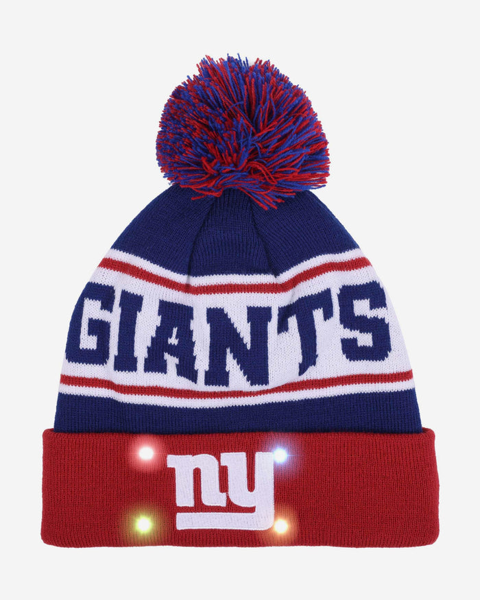 New York Giants Snow Stealer Light Up Beanie FOCO - FOCO.com