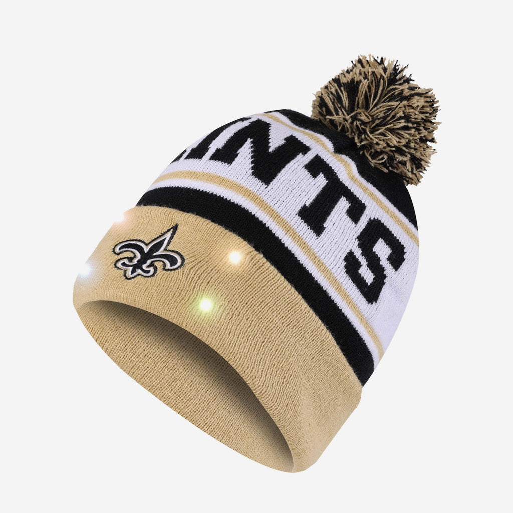 New Orleans Saints Snow Stealer Light Up Beanie FOCO - FOCO.com