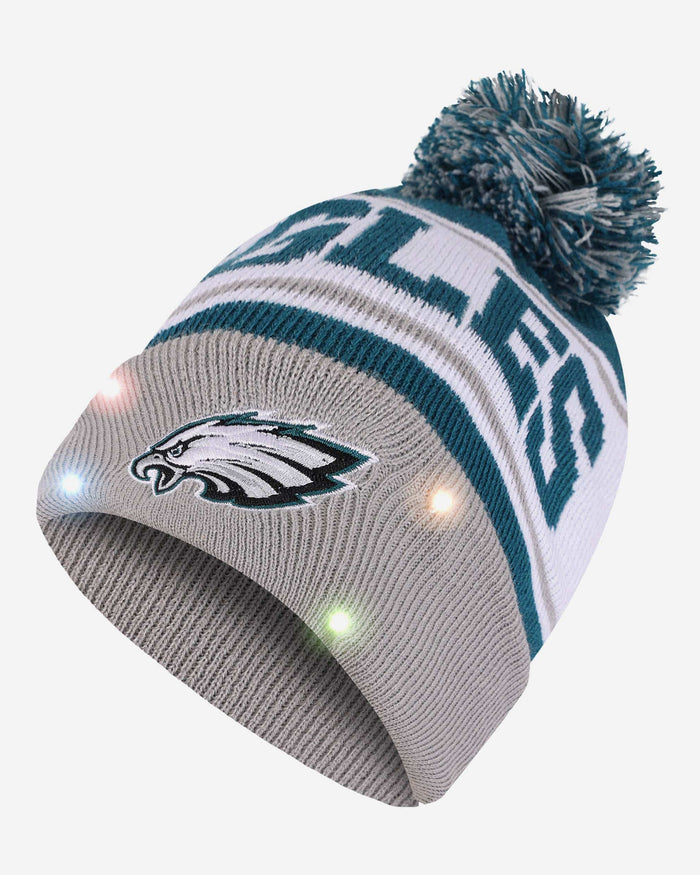 Philadelphia Eagles Snow Stealer Light Up Beanie FOCO - FOCO.com