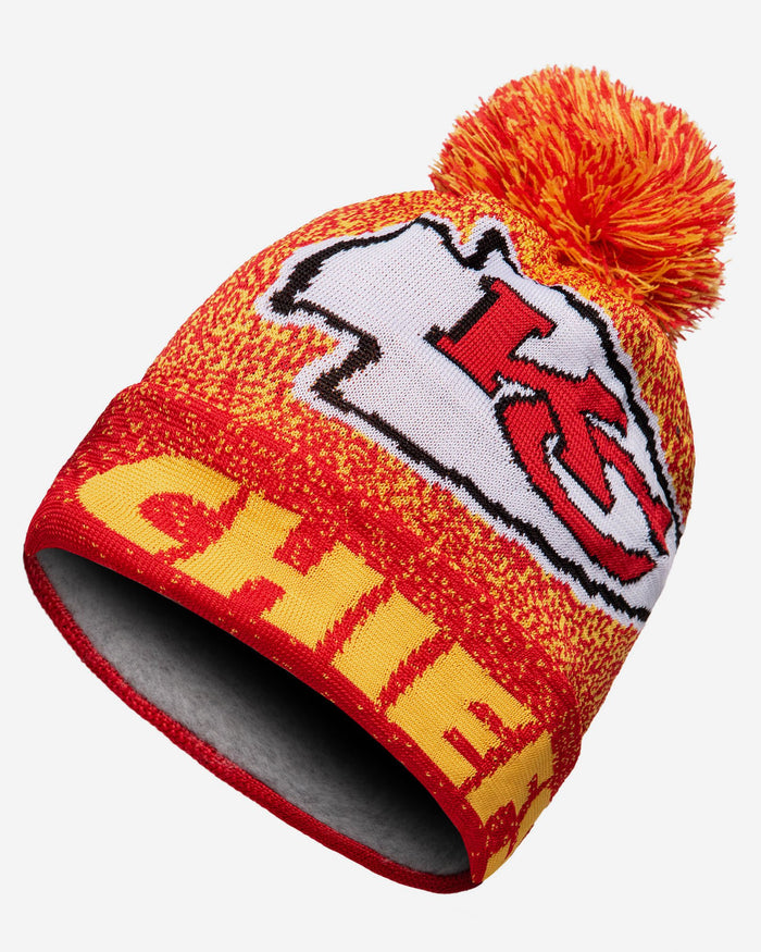 Kansas City Chiefs Matrix Beanie FOCO - FOCO.com