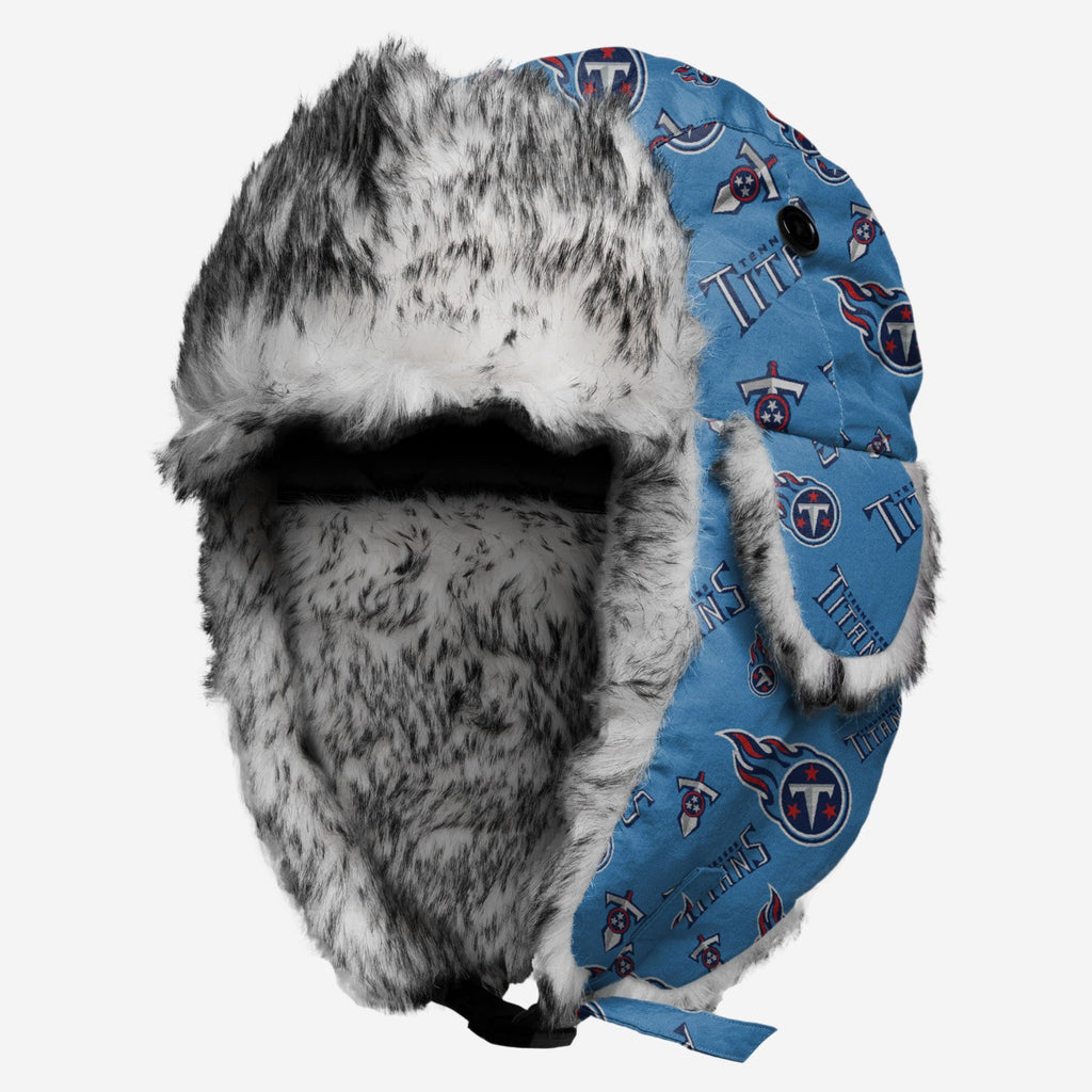 Tennessee Titans NFL Repeat Print Trapper Hat FOCO - FOCO.com
