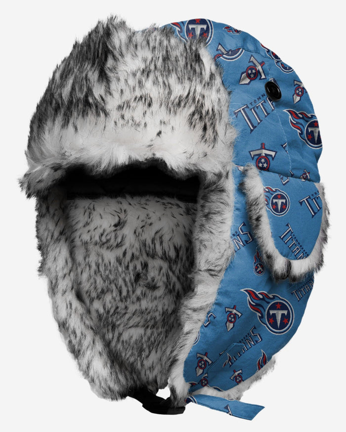 Tennessee Titans NFL Repeat Print Trapper Hat FOCO - FOCO.com