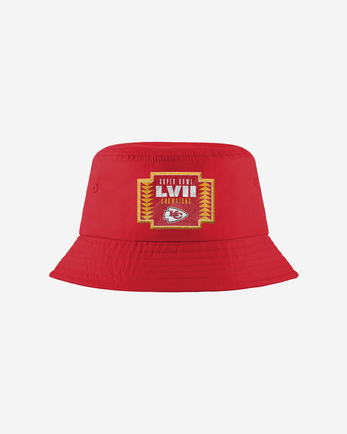 Kansas City Chiefs Super Bowl LVII Champions Solid Bucket Hat FOCO - FOCO.com