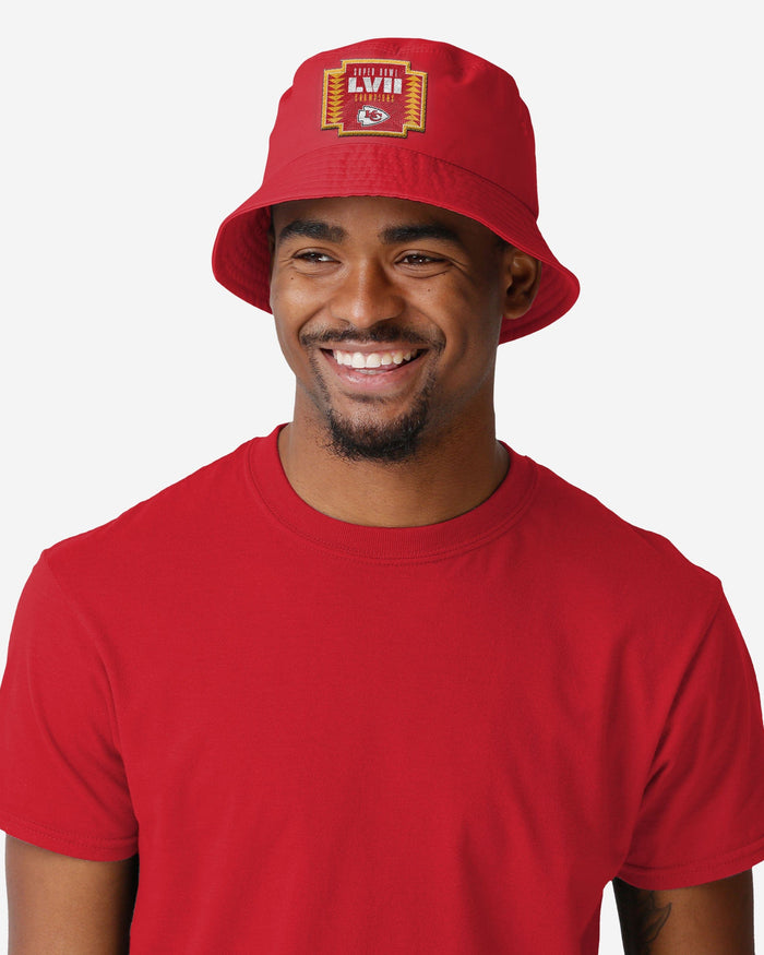 Kansas City Chiefs Super Bowl LVII Champions Solid Bucket Hat FOCO