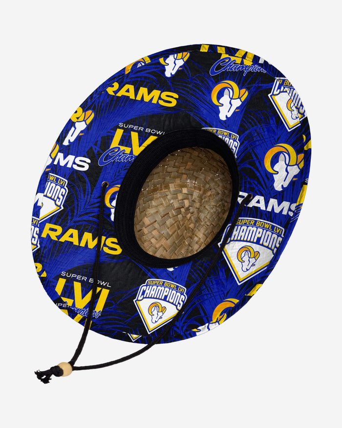 Los Angeles Rams Super Bowl LVI Champions Straw Hat FOCO - FOCO.com