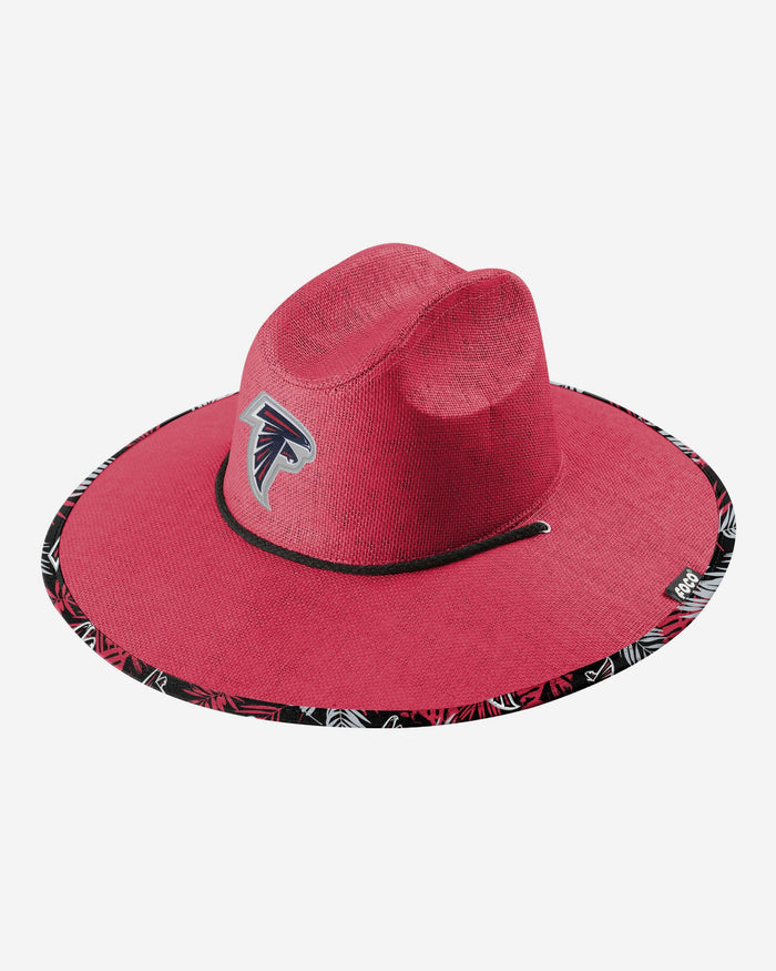 Atlanta Falcons Team Color Straw Hat FOCO - FOCO.com