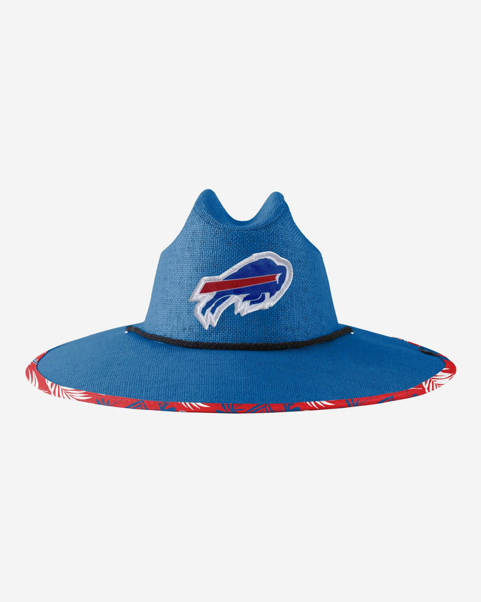 Buffalo Bills Team Color Straw Hat FOCO - FOCO.com