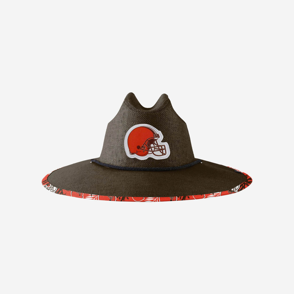 Cleveland Browns Team Color Straw Hat FOCO - FOCO.com