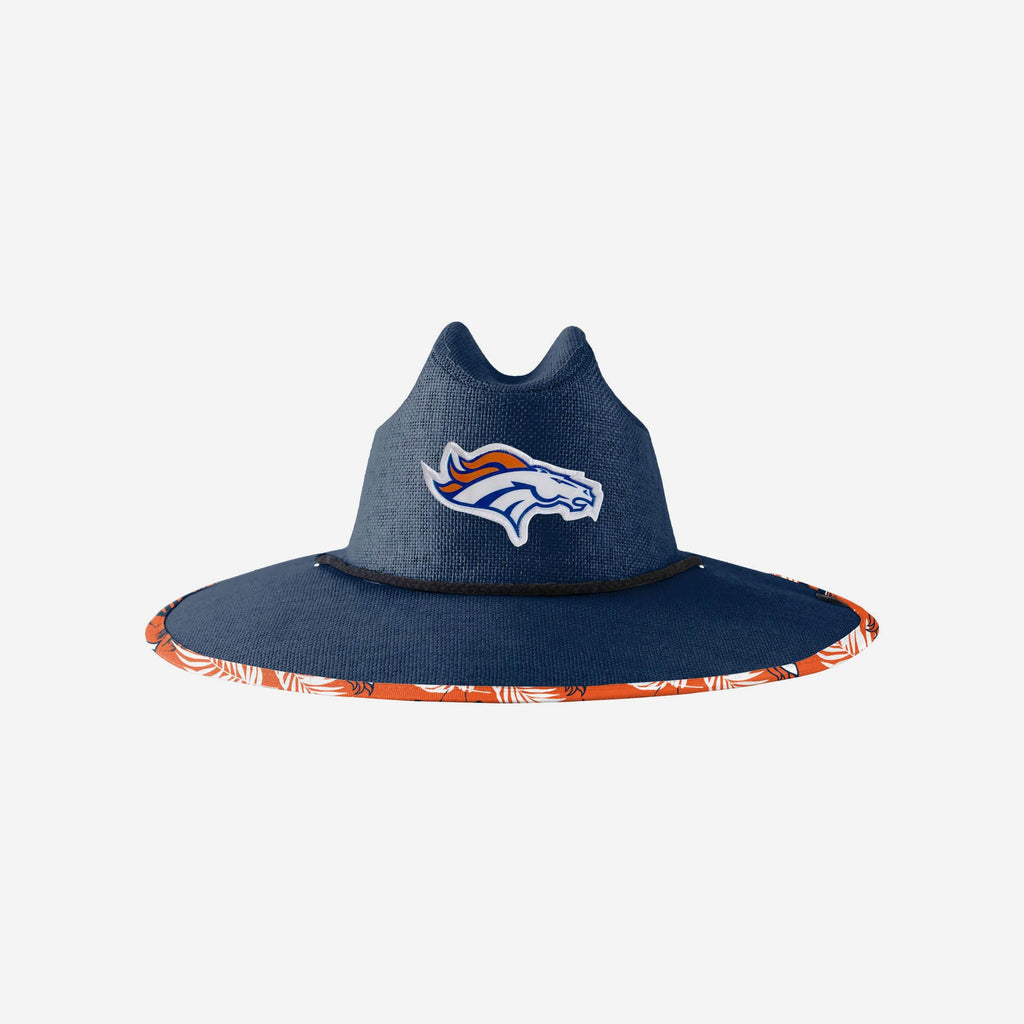 Denver Broncos Team Color Straw Hat FOCO - FOCO.com