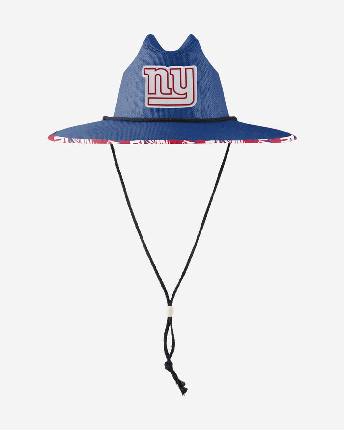 New York Giants Team Color Straw Hat FOCO - FOCO.com