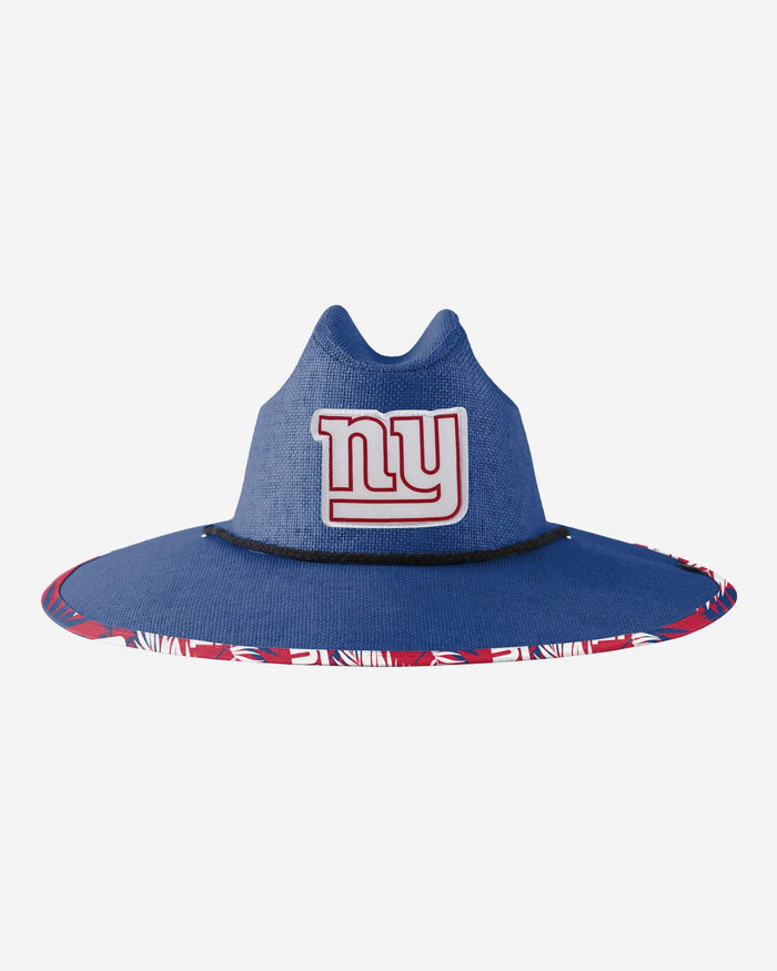 New York Giants Team Color Straw Hat FOCO - FOCO.com