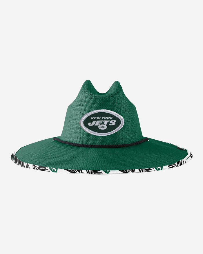 New York Jets Team Color Straw Hat FOCO - FOCO.com