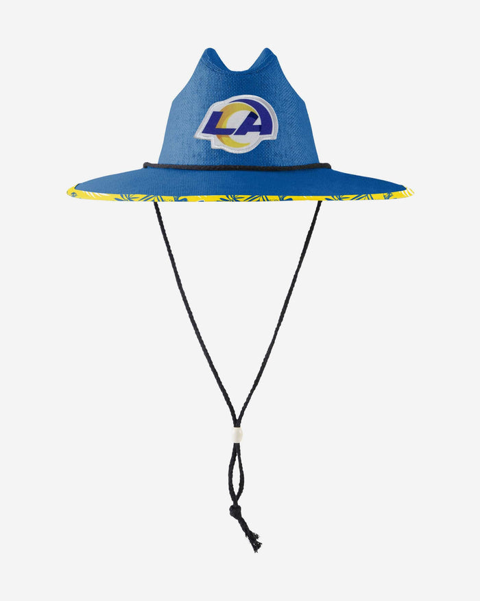 Los Angeles Rams Team Color Straw Hat FOCO - FOCO.com