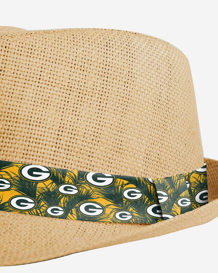 Green Bay Packers Trilby Straw Hat FOCO - FOCO.com