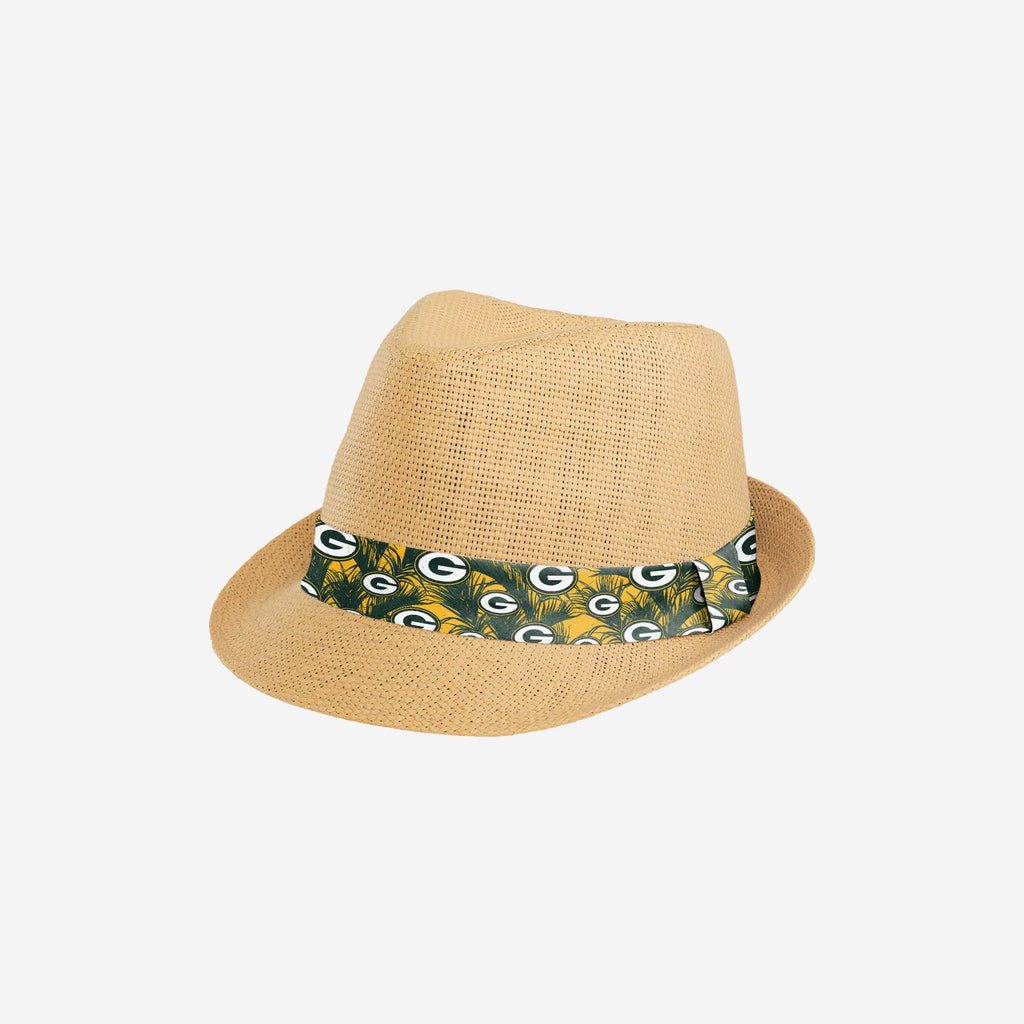 Green Bay Packers Trilby Straw Hat FOCO - FOCO.com