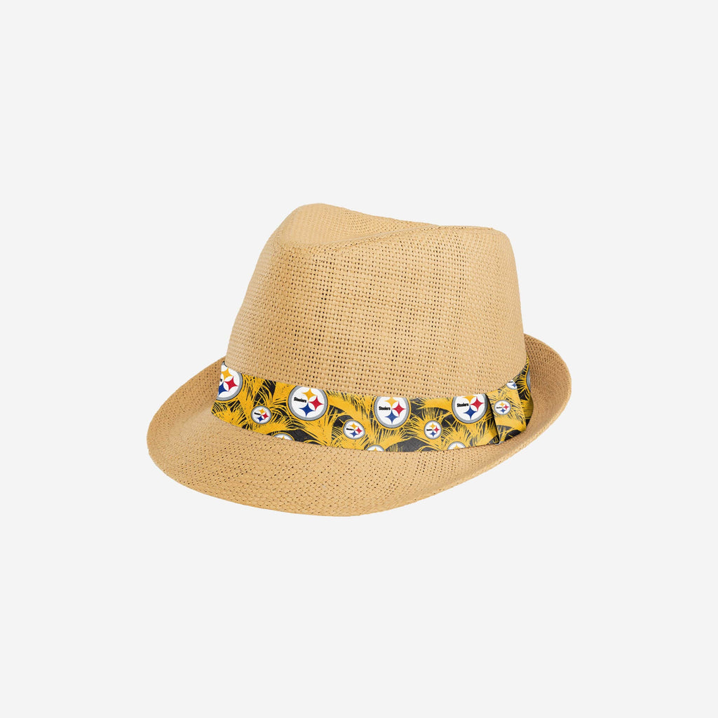 Pittsburgh Steelers Trilby Straw Hat FOCO - FOCO.com