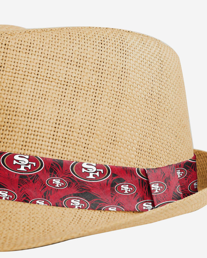 San Francisco 49ers Trilby Straw Hat FOCO - FOCO.com