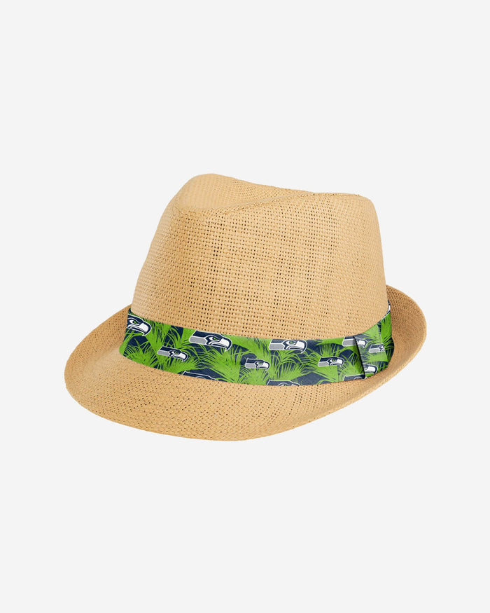 Seattle Seahawks Trilby Straw Hat FOCO - FOCO.com