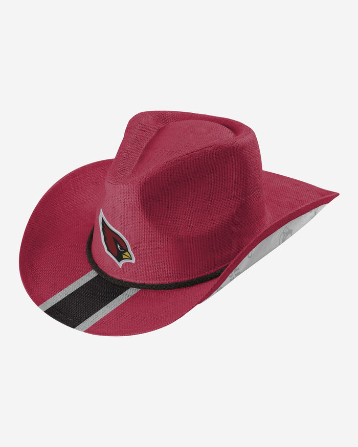 Arizona Cardinals Team Stripe Cowboy Hat FOCO - FOCO.com