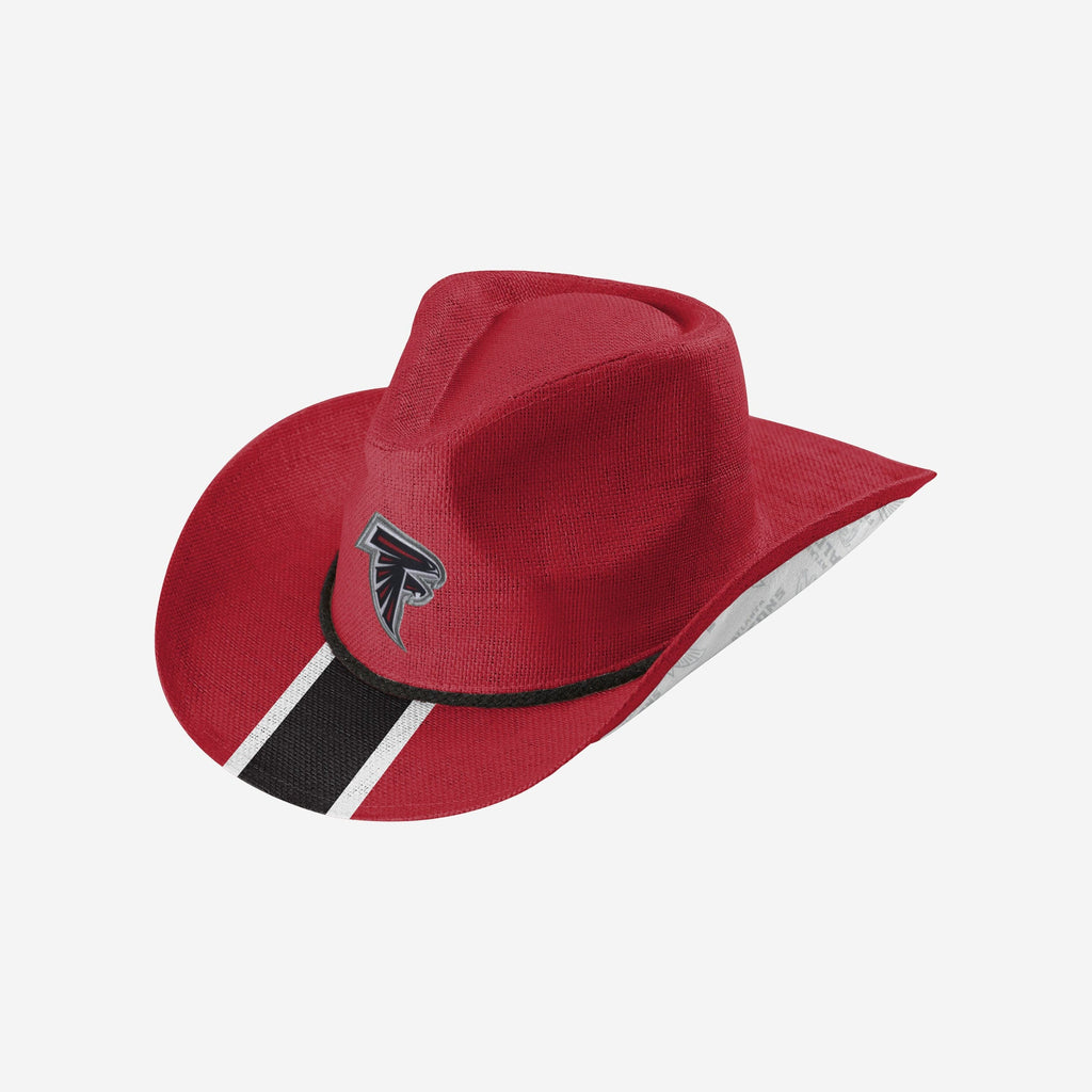 Atlanta Falcons Team Stripe Cowboy Hat FOCO - FOCO.com