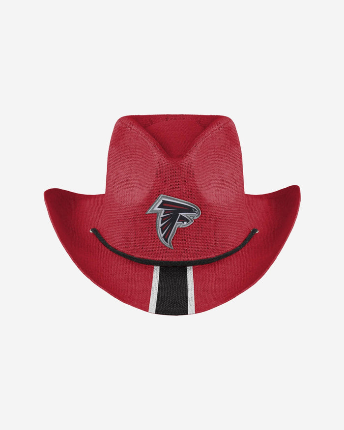 Atlanta Falcons Team Stripe Cowboy Hat FOCO - FOCO.com